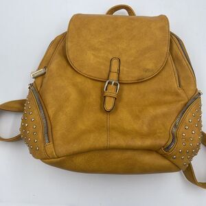 Gussaci Mustard Yellow Purse/Backpack Bag One Size